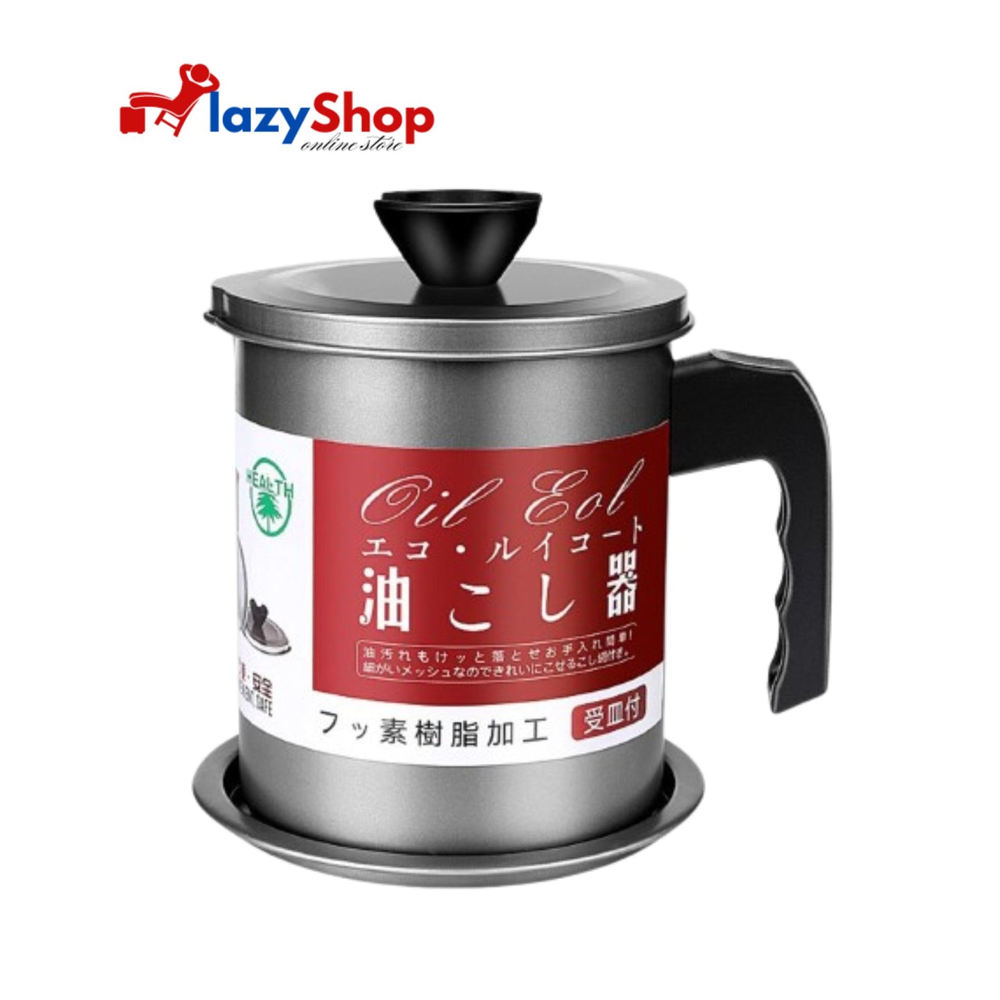 Stainless Steel Oil Storage Pot with Handle And Lid