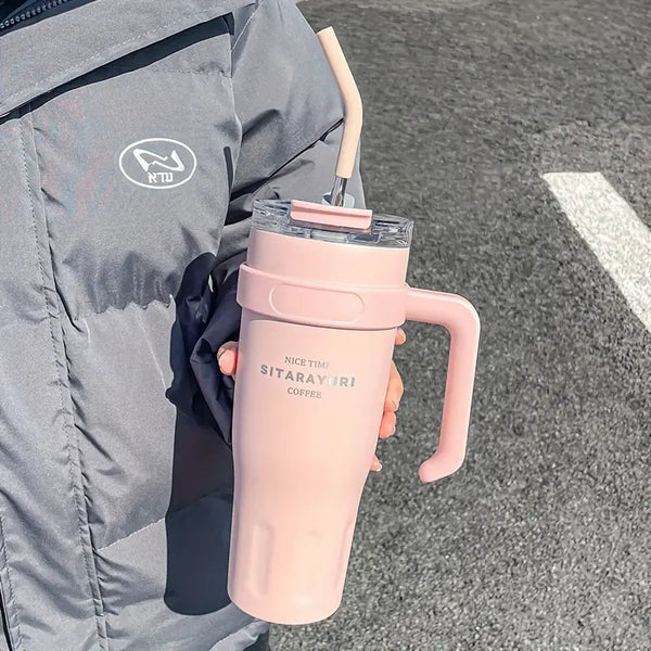 Large-Capacity Stainless Steel Insulated Tumbler