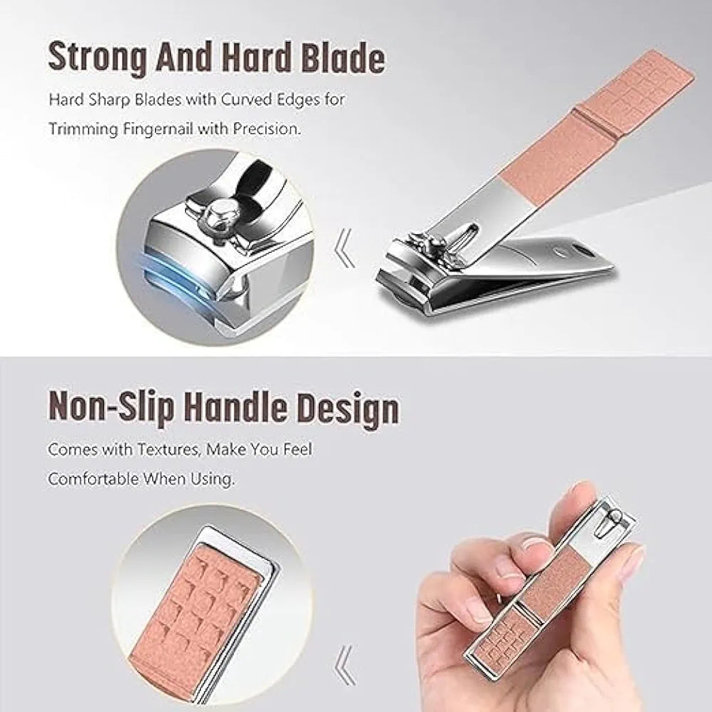 16 Pieces Manicure Stainless Steel Professional Personal Care Tool Kit Set