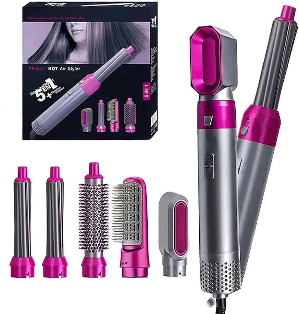 5 in 1 Hot Air Styler Hair Comb Multifunctional Styling Tool Set