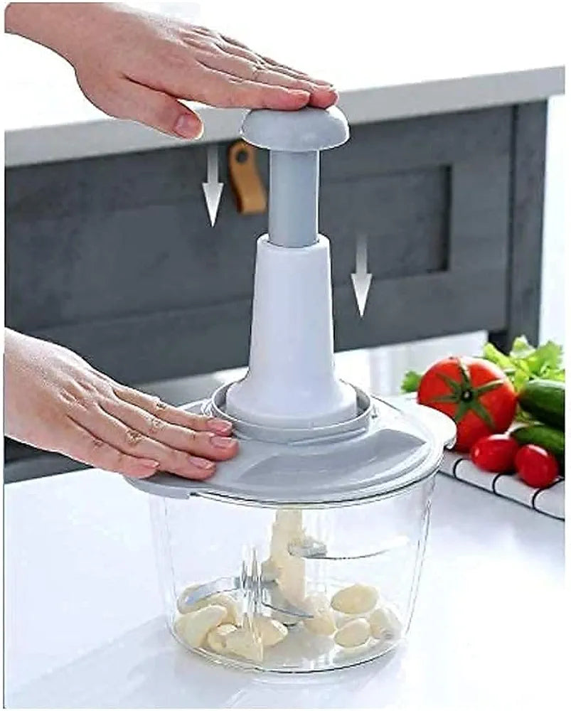 Hand Press Food Vegetable Chopper 1.5L