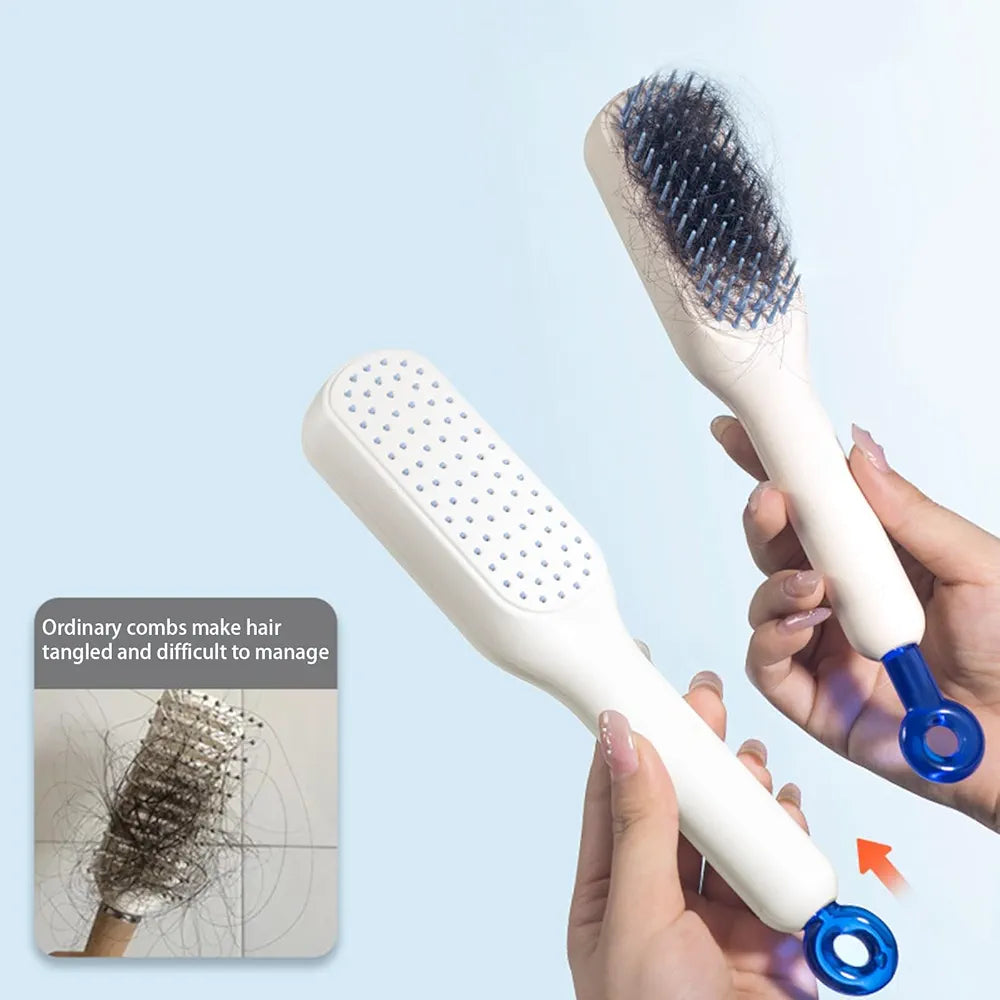 Self Cleaning Hairbrush