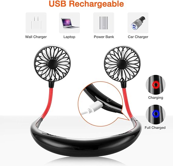 Portable Rechargeable Neck Fan