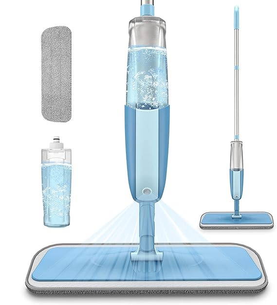 Microfiber Floor Cleaning Spray Mop with Removable Washable Cleaning Pad