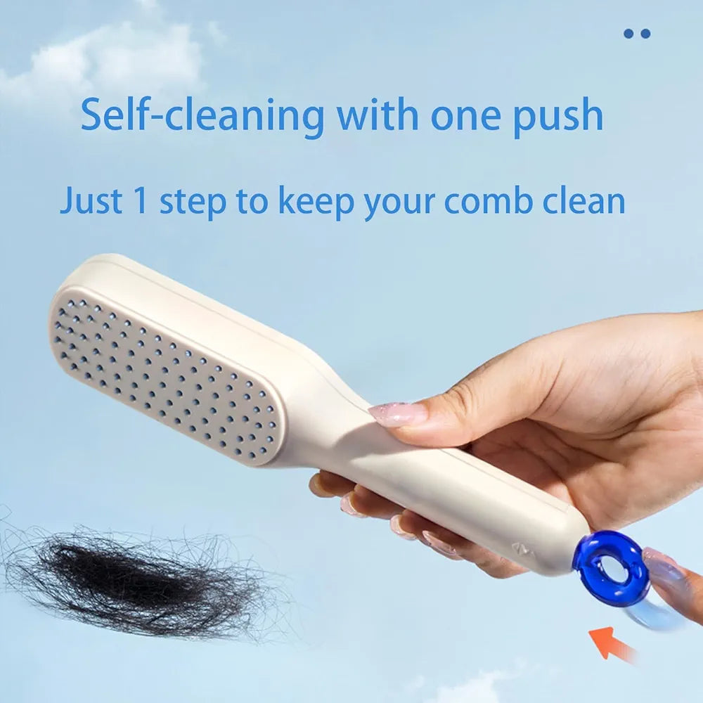 Self Cleaning Hairbrush