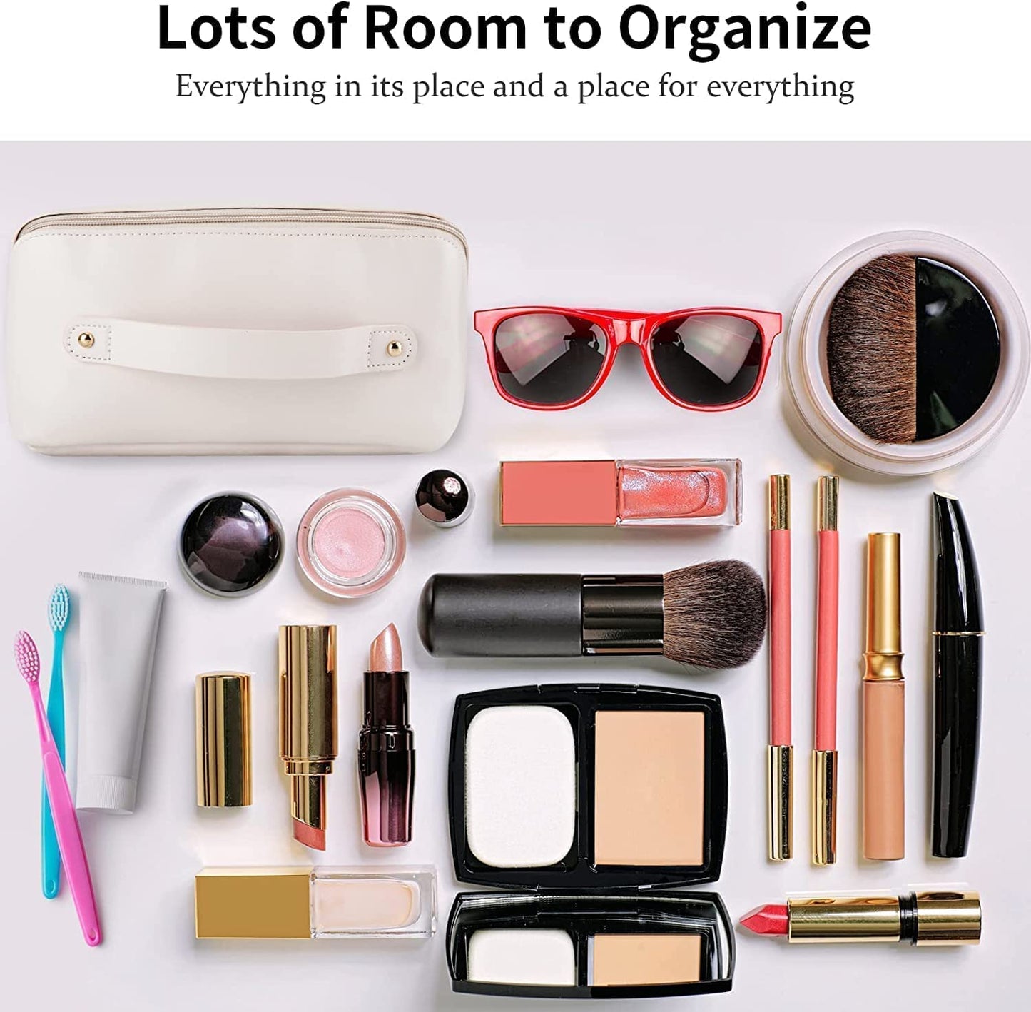 Double Layer Cosmetic Makeup Bag