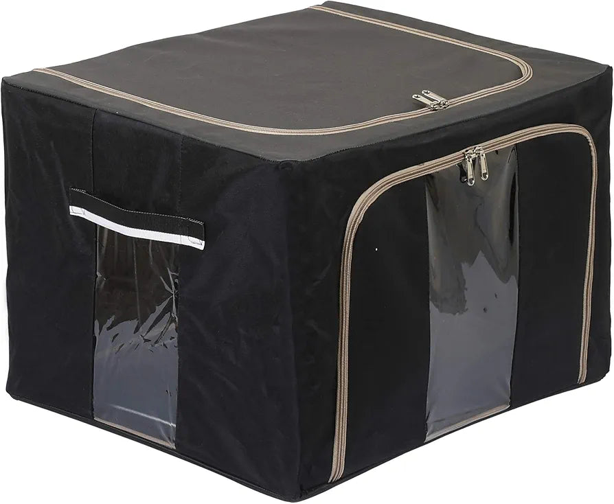 Oxford Fabric Storage Box with Steel Frame for Clothes Bed Sheets Blanket