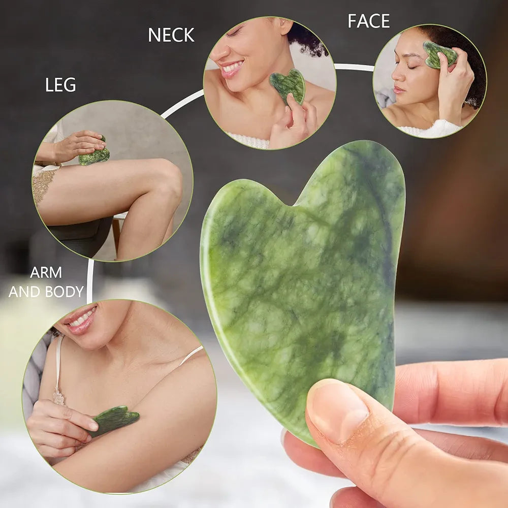 Face Roller Massager and Gua Sha Massage Tool Set