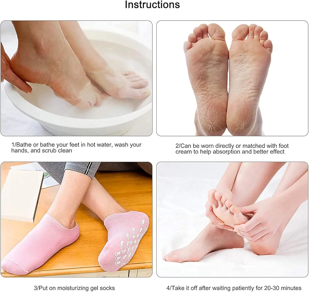 Ultra-Soft Moisturizing Gel Socks