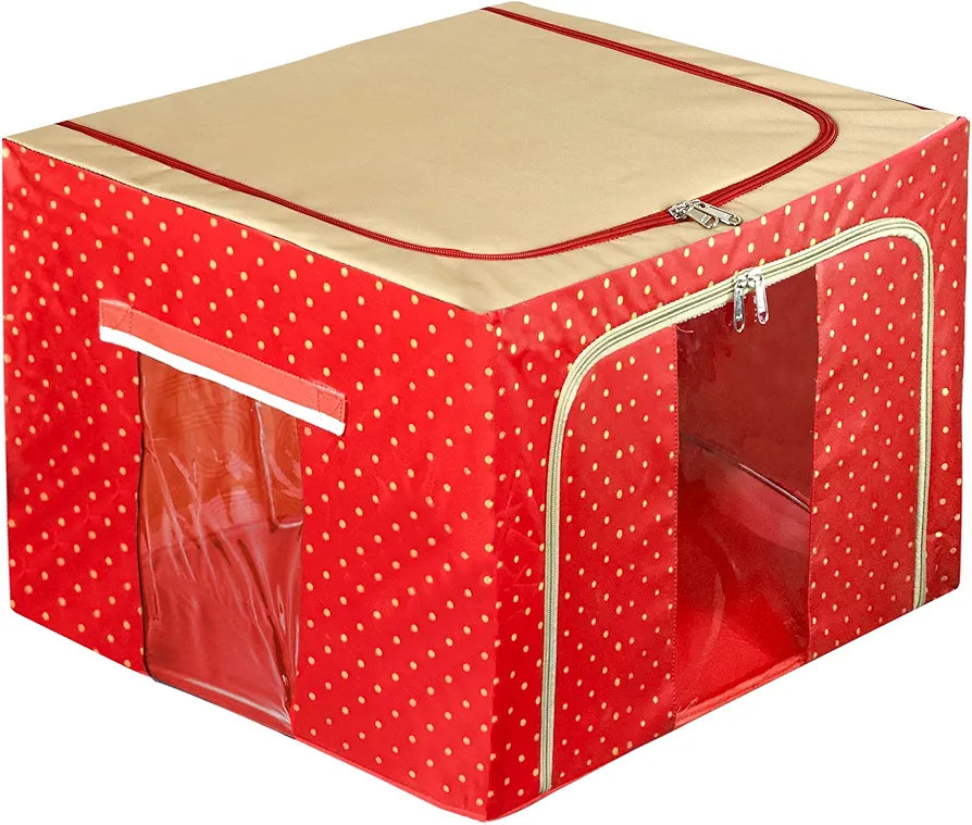 Oxford Fabric Storage Box with Steel Frame for Clothes Bed Sheets Blanket