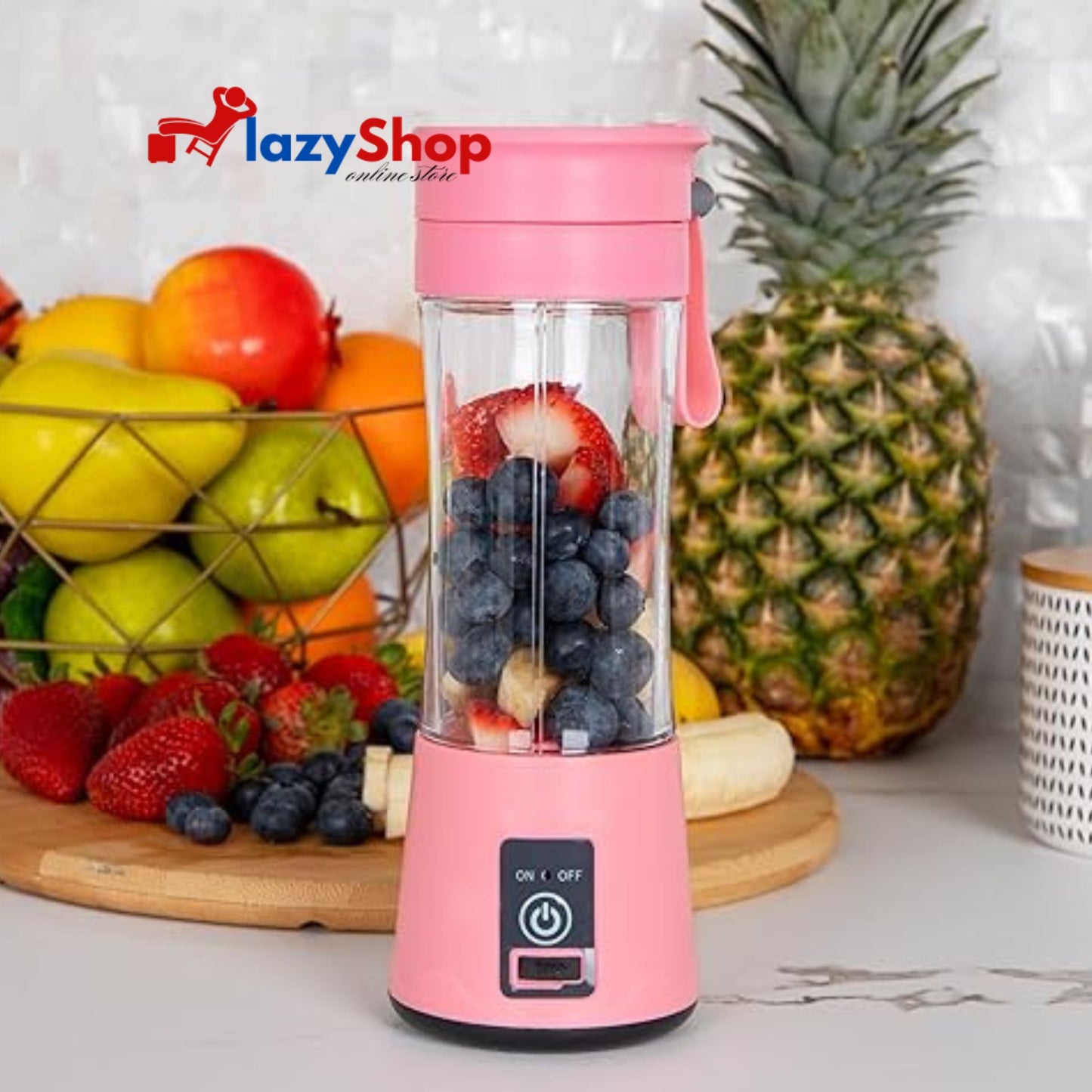 Portable 6 Blade USB Juicer - Electric USB Juice Maker