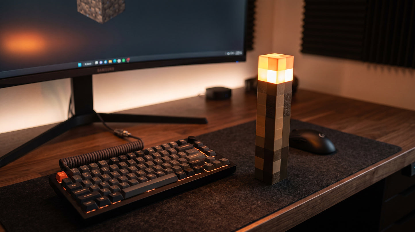 Minecraft Torch LED Lamp