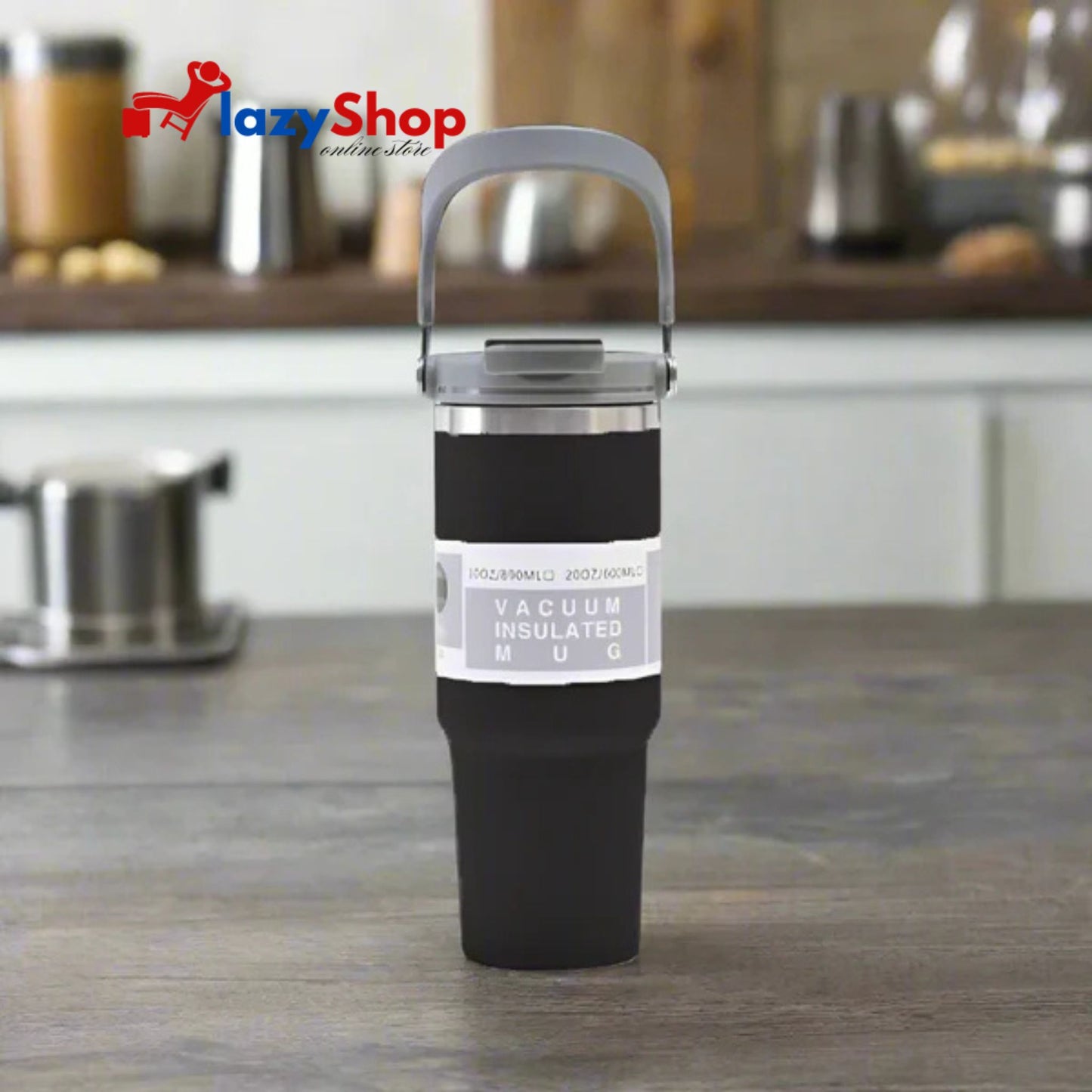Portable Insulated Tumbler With Handle 30OZ