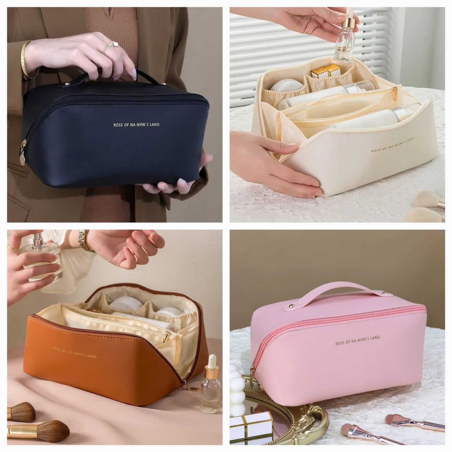 Double Layer Cosmetic Makeup Bag