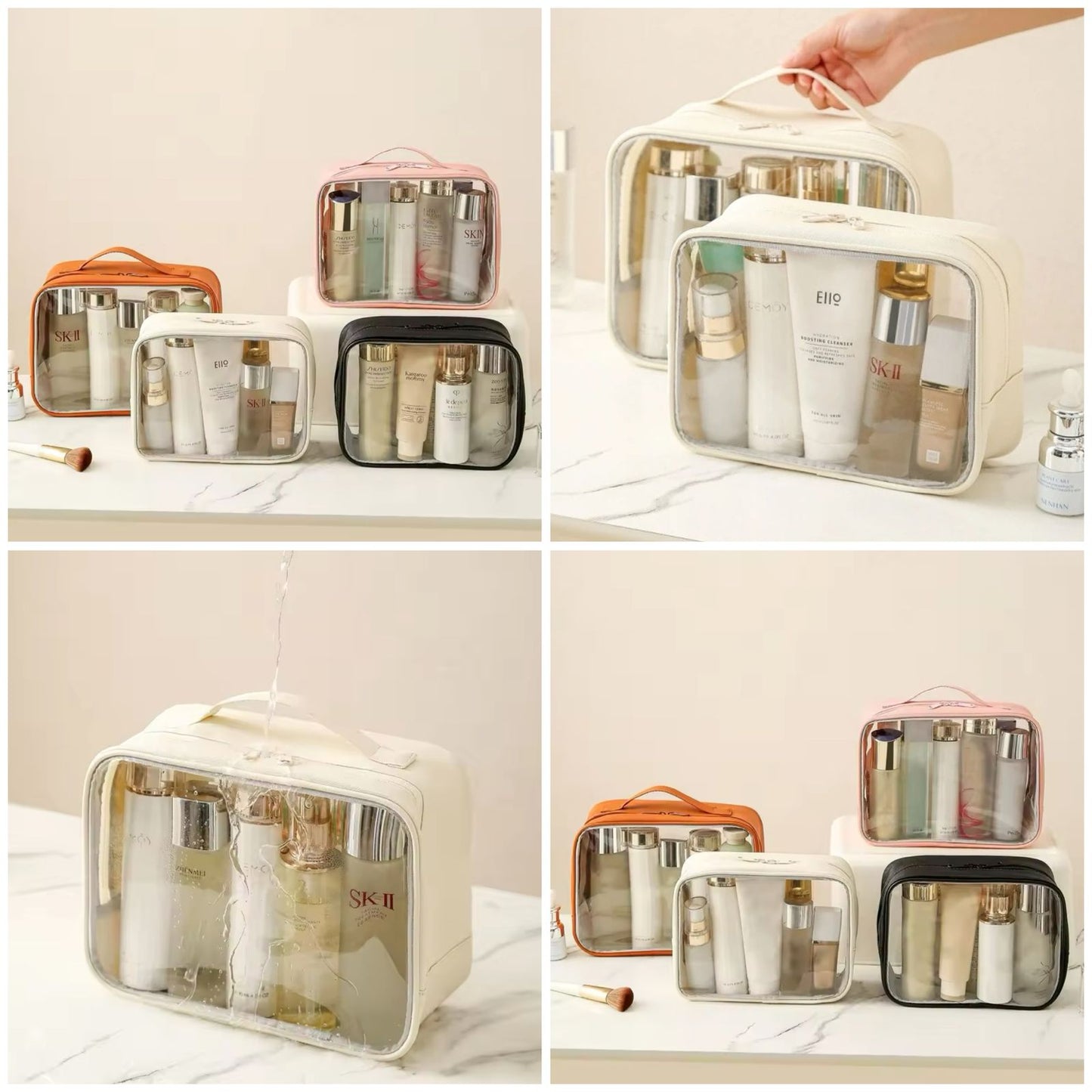Clear Vanity Pouch Bag