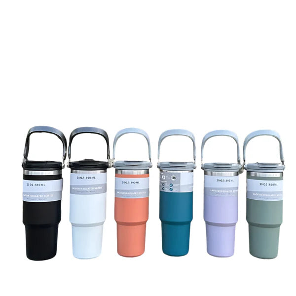 Portable Insulated Tumbler With Handle 30OZ