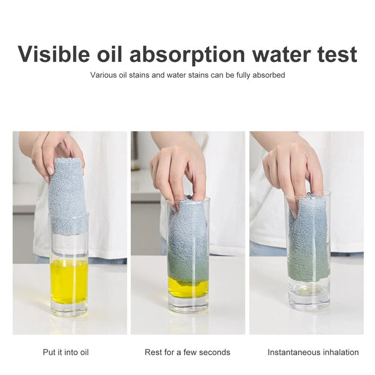 Reusable Microfiber Cleaning Cloths Box (20 Pieces)