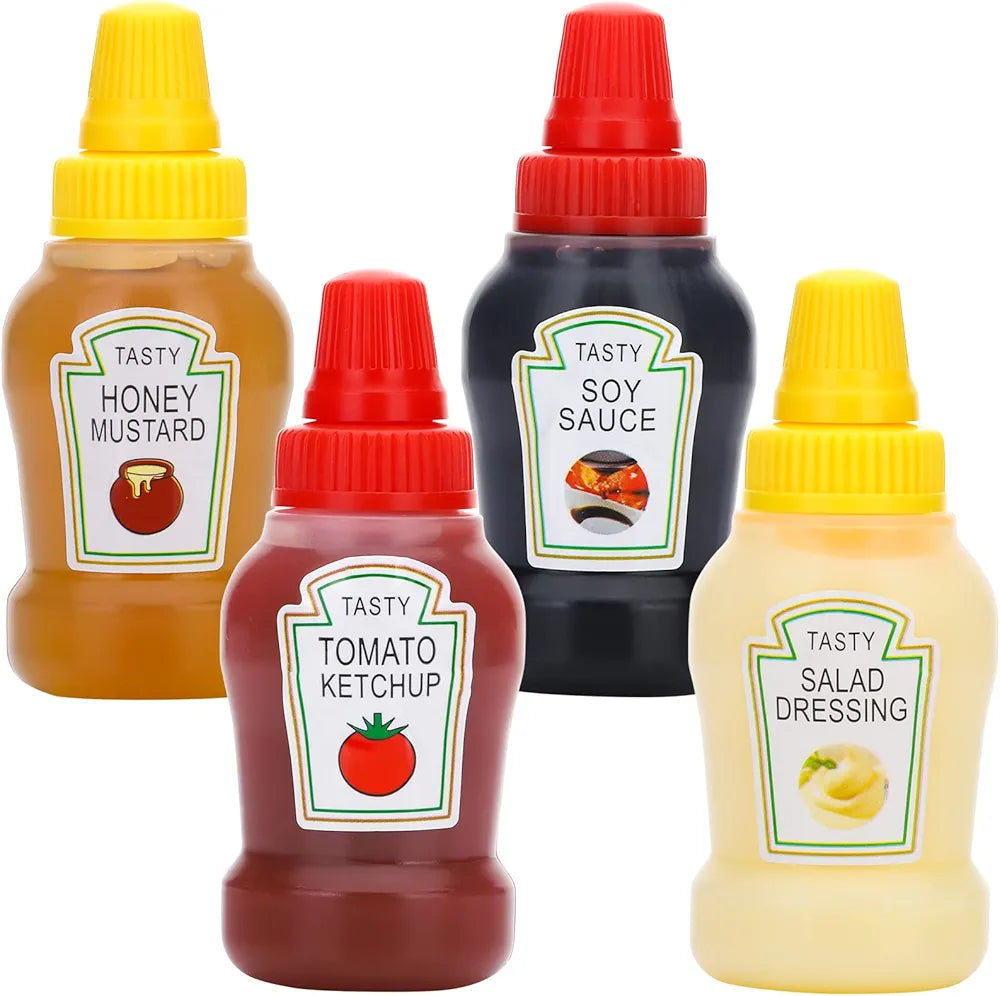 Pack of 2 Mini Tomato Ketchup Bottle
