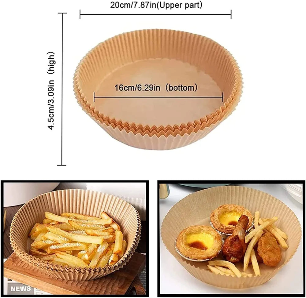 Pack of 50 Air Fryer Disposable Paper Liners