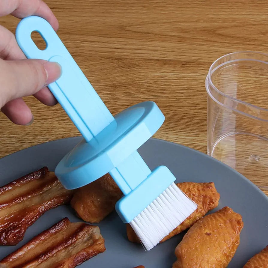 2 In 1 Oil Container With Brush