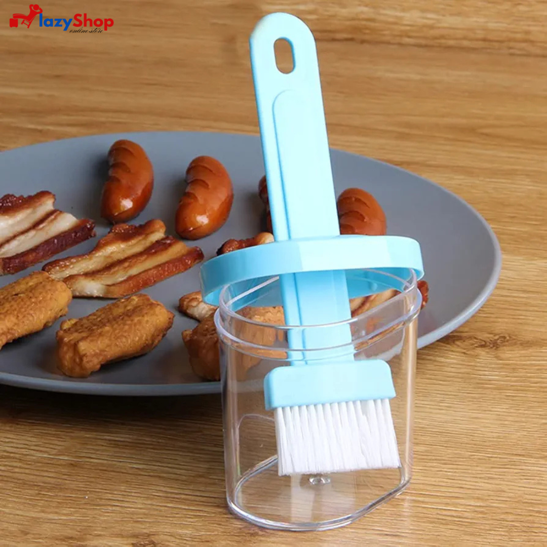 2 In 1 Oil Container With Brush