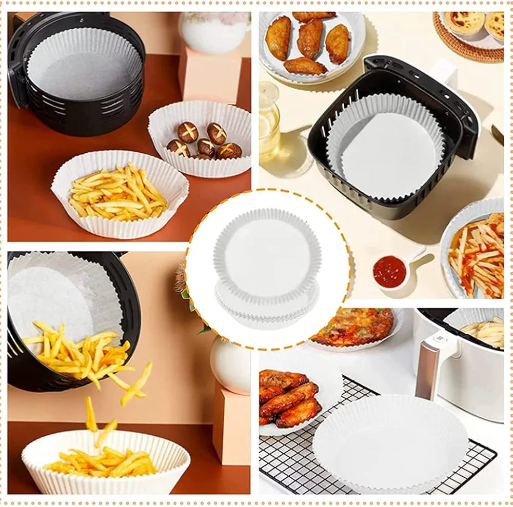 Pack of 50 Air Fryer Disposable Paper Liners