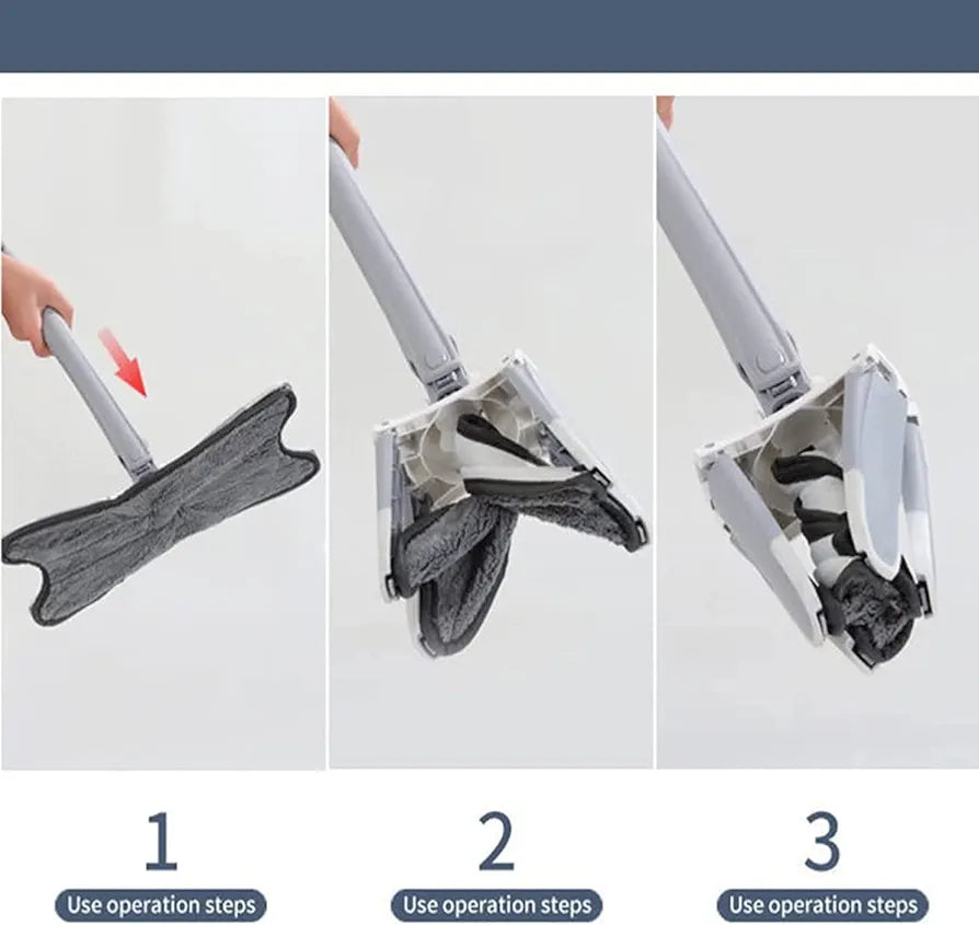 360 Microfiber X Shape Mop For Floor Cleaning