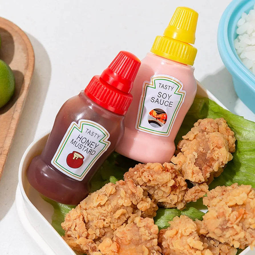 Pack of 2 Mini Tomato Ketchup Bottle
