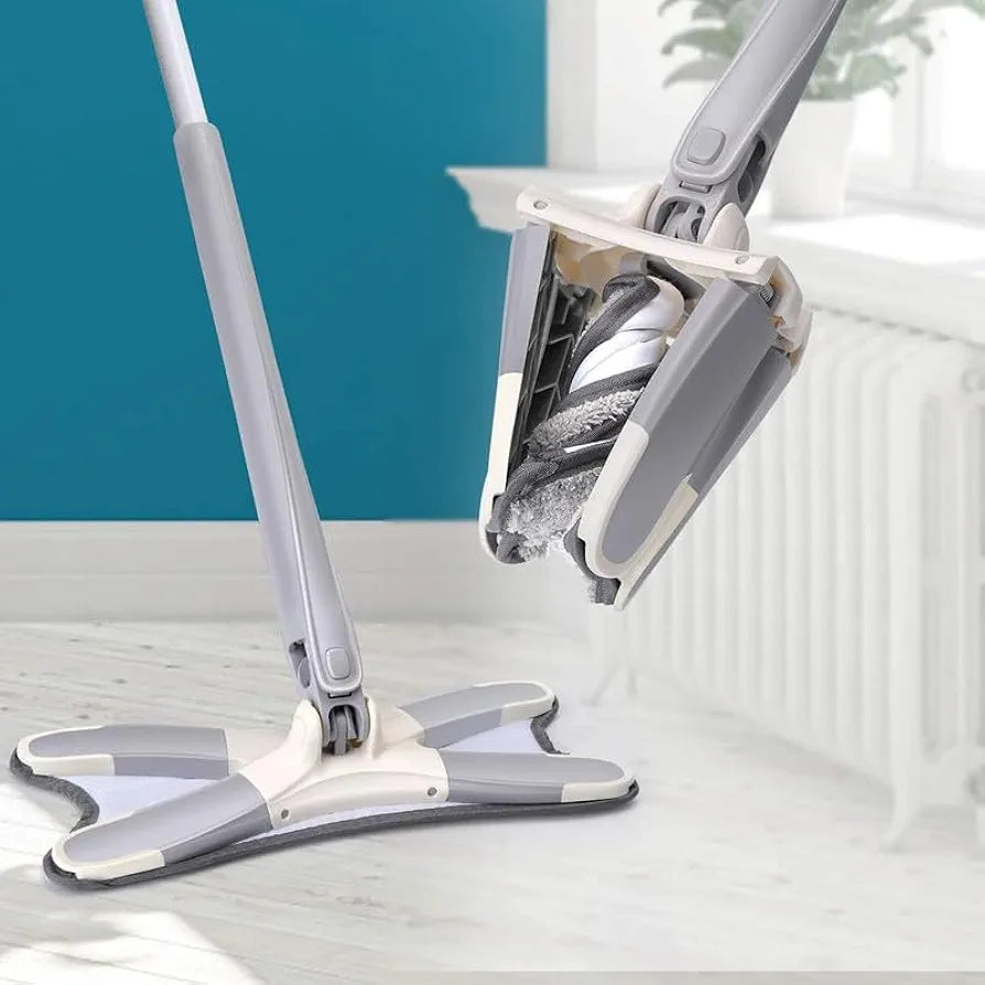 360 Microfiber X Shape Mop For Floor Cleaning