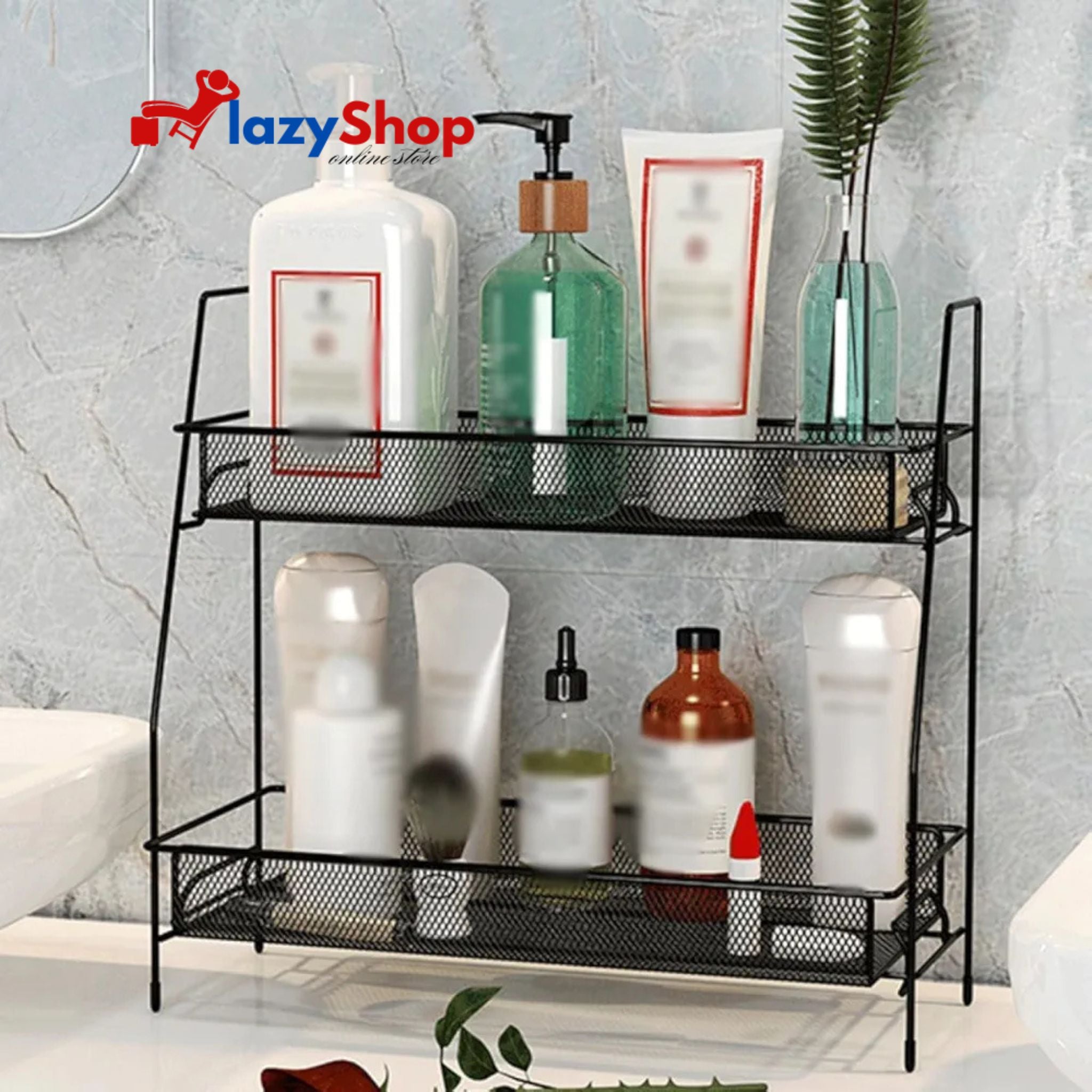 Multi Functional 2 Layer Rack Metal – The Lazy Shop