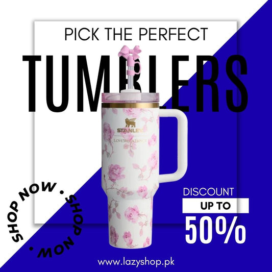 The Stanley X LoveShackFancy Holiday Quencher | 40 OZ - Rosa Beaux Pink