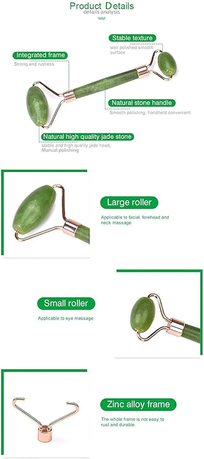 Face Roller Massager and Gua Sha Massage Tool Set