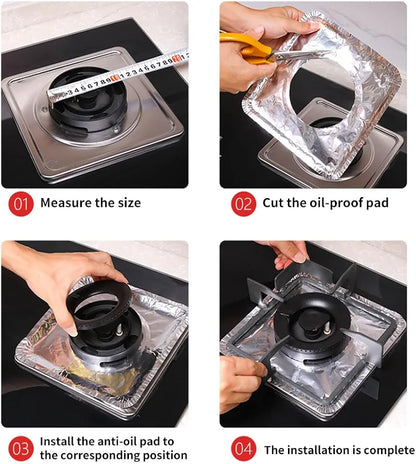 Pack Of 10 Gas Stove Protective Mat