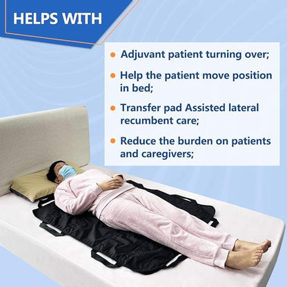 Positioning Bed Pad Patient Transfer Sheet with Handles Washable Draw Sheets Mattress