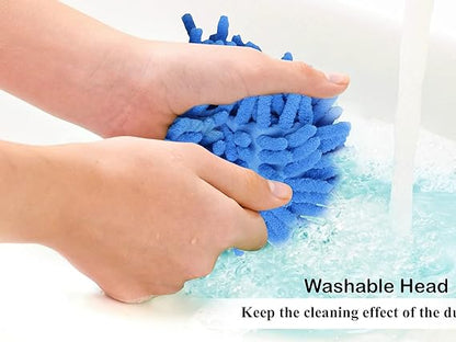 Cleaning Microfiber Duster Flexible Brush Easy Cleaning (Random Color)