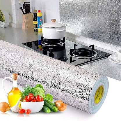 Buy 2 Get 1 Free Silver Aluminium foil Stickers 60 X 200 CM