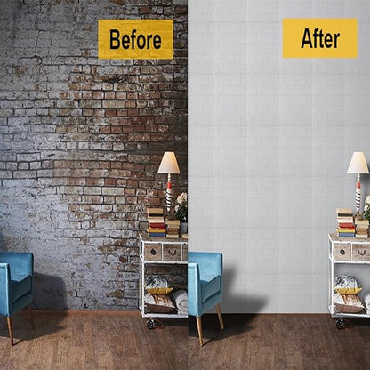 Pack Of 3 3D Brick Wallpaper Peel and Stick