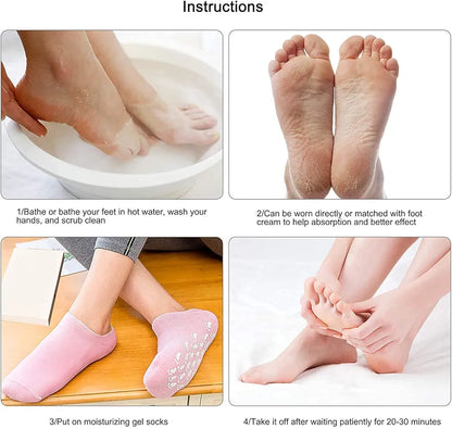 Ultra-Soft Moisturizing Gel Socks