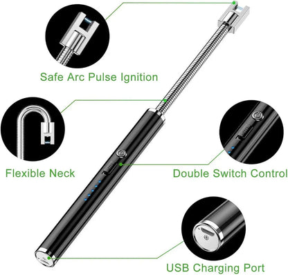 Electric Arc Lighter with Longer 360°Flexible