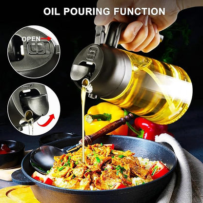 Lazyshop 2 in 1 Oil Spray Bottle
