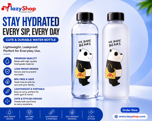 Panda Bear Cute Water Bottles