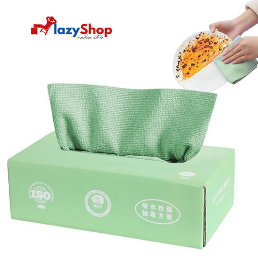 Reusable Microfiber Cleaning Cloths Box (20 Pieces)