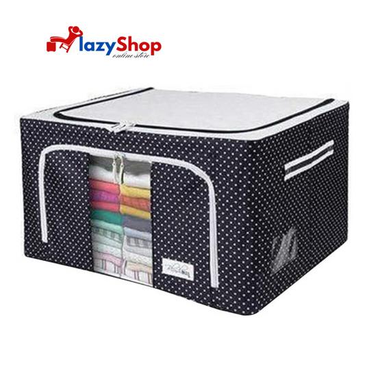 Oxford Fabric Storage Box with Steel Frame for Clothes Bed Sheets Blanket
