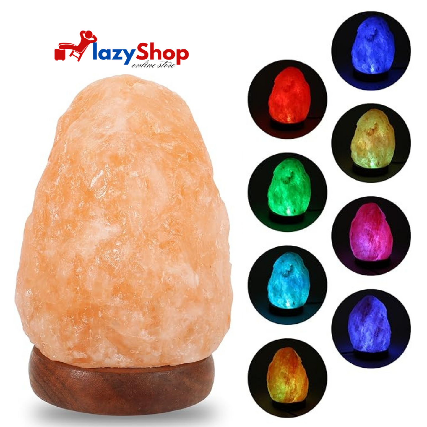 USB Himalayan Salt Lamp with 7 Colors Changing