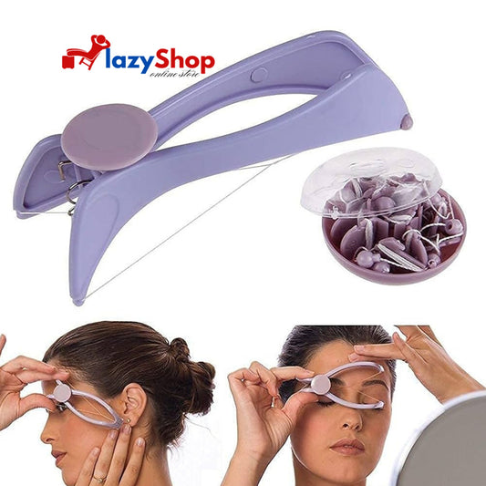 Slique Eyebrow Face and Body Hair Threading Removal Epilator System Kit