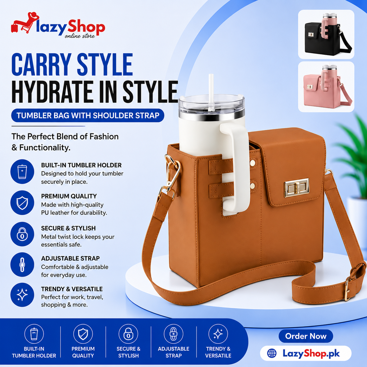 Crossbody Tumbler Bag