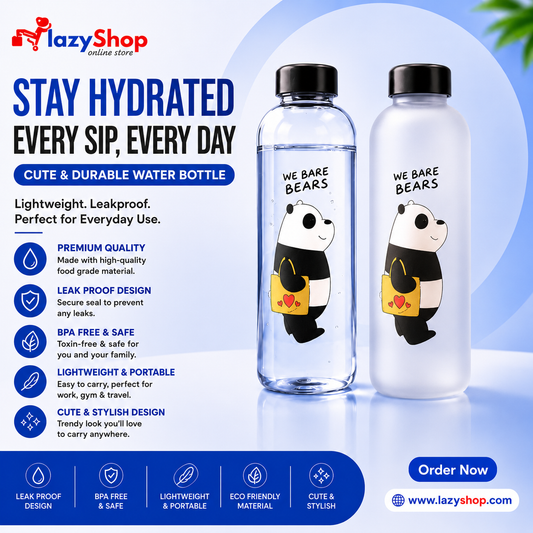 Panda Bear Cute Water Bottles