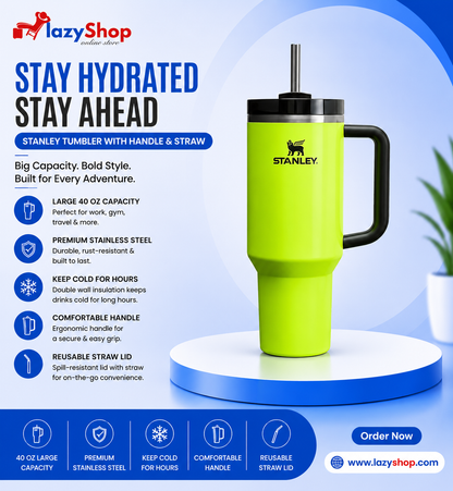 Stanley Tumbler Neon Yellow