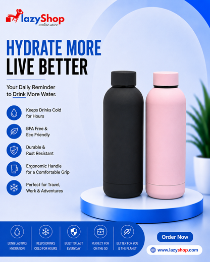 Trendy Double Wall Vacuum Insulated Stainless Steel Water Bottle