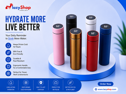 Temperature Display Water Bottle